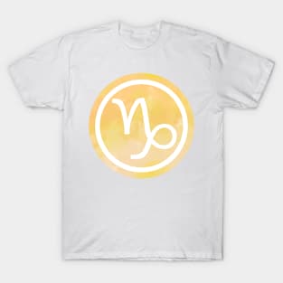 Caramel Watercolor Zodiac - Capricorn T-Shirt